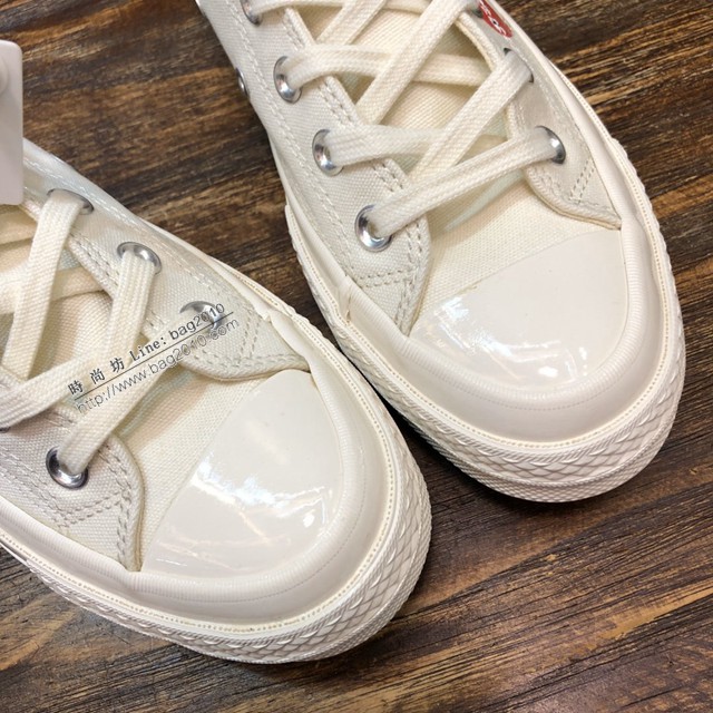 匡威帆1970桃心圖案帆布鞋 高版本匡威CONVERSE匡威x川久保玲愛心聯名款帆布板鞋 dx2882
